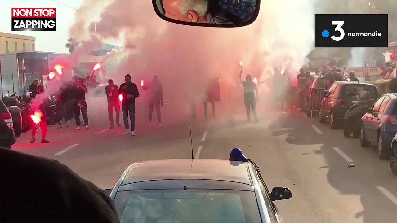 Ajaccio - Le Havre : Le violent caillassage du bus du HAC vu de l'intérieur (vidéo)