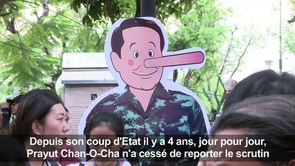 Thaïlande: marche pour réclamer des élections à la junte