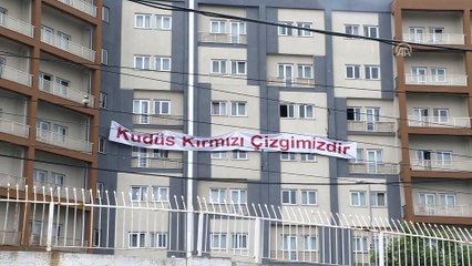 KYK'de kalan öğrencilerden İsrail protestosu - İSTANBUL