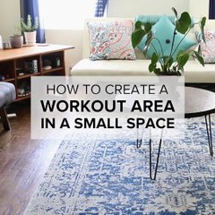 You don't need a huge room for your workouts! Create a home gym in any space ️