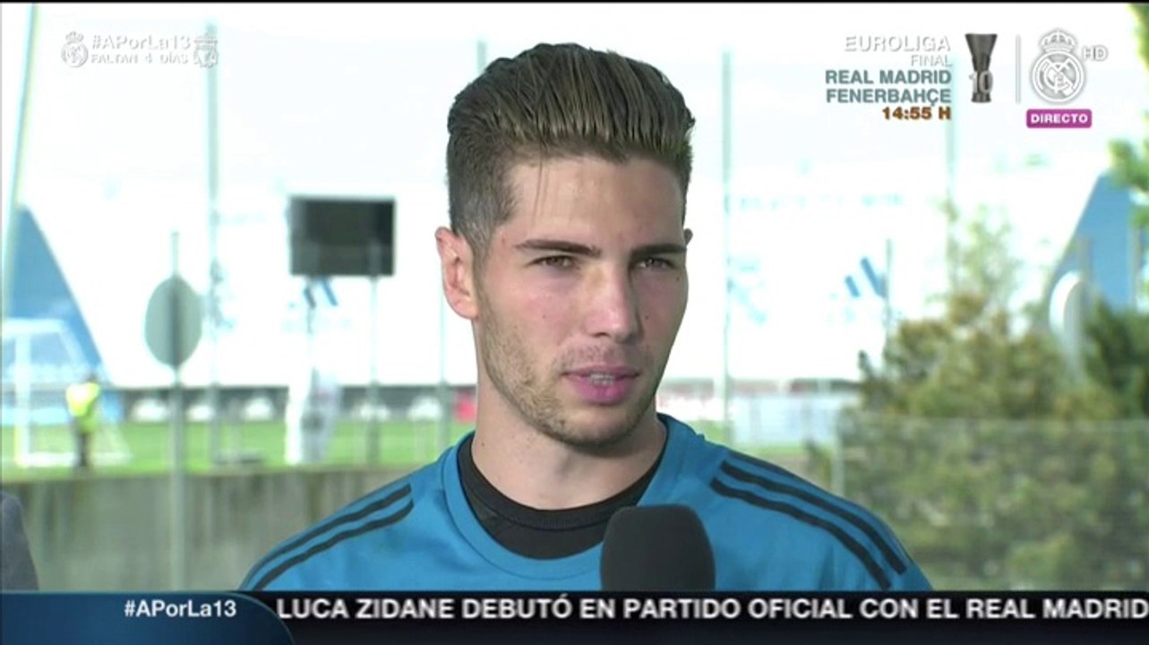 Luca Zidane: "Llevo muchos años en la cantera del Madrid y es un orgullo estar aquí"