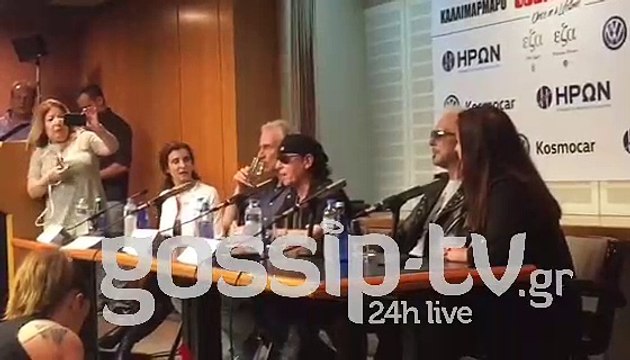 Η συνέντευξη τύπου των Scorpions για την συναυλία τους στην Αθήνα