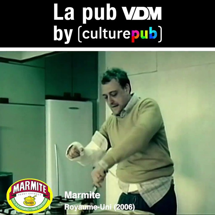 Aujourd'hui c'est la Pub VDM by Culture Pub: Marmite nous amène au Royaume-Uni ! Est-il possible de se faire une tartine avec un bras dans le plâtre ? Compliqué