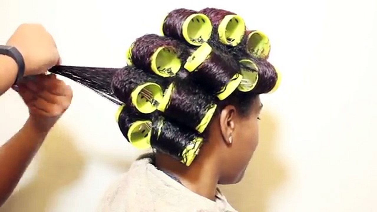 Roller Set & Flat Ironing with Mixed Chicks video Dailymotion