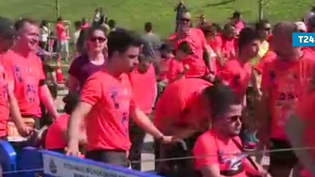 İstanbullular omurilik felçlileri için koştu