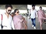 Mira Rajput FLAUNTS Her Baby Bump At The Airport | Bollywood Buzz