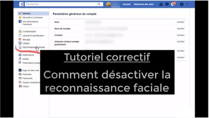 Facebook - tutoriel correctif - reconnaissance faciale - Pierre Garnier