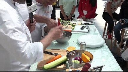 Chef Damien & Chef Christophe sont sur le stand de L'Académie du Goût à Taste of Paris 2018