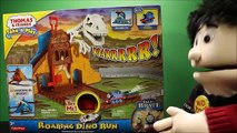Fisher-Price Thomas VS T-Rex Jurassic World Take n Play Roaring Dino Run Unboxing - WD Toys