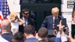 President Trump hosts NASCAR Cup Series Champion Martin Truex Jr. and his team to the White House. Last year, Trump tweeted that he was ‘so proud of NASCAR and