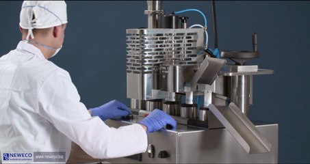 Máquina llenadora selladora semiautomática de tubos de plástico, NEWECO NTT-200