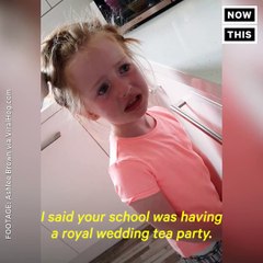 This little girl was heartbroken when she learned that she wasn’t invited to the royal wedding