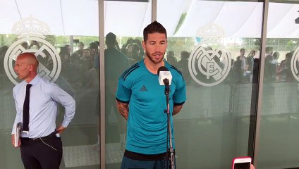 Sergio Ramos en el Media Day del Real Madrid