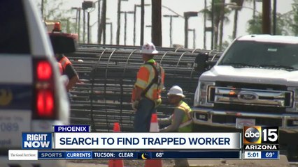 Crews continue search for trapped worker in Phoenix