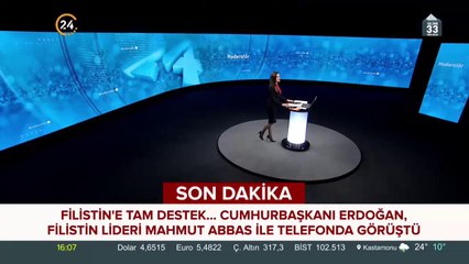 Cumhurbaşkanı Erdoğan, Abbas ile telefonda görüştü