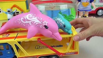Baby Doll pool and Nancy Dolphin Rescue toys play