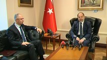 Başbakan Yardımcısı Akdağ, Filistin'in Ankara Büyükelçisi Faed Mustafa'yı kabul etti