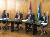 Ataše za kulturu SAD-a u Srbiji Erika Kin u Opštini Bor, 22.maj 2018. (RTV Bor)