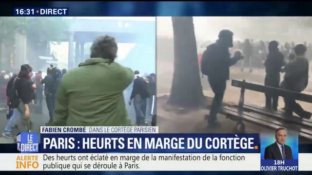 Manifestation à Paris: violents heurts entre forces de l’ordre et casseurs