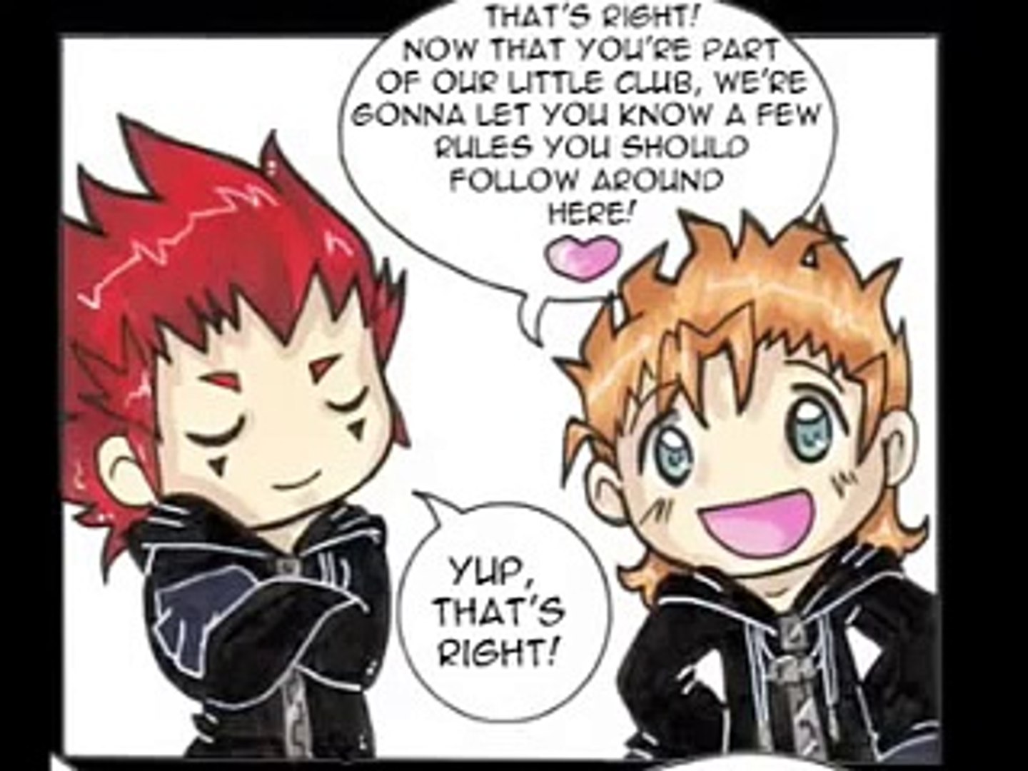 ⁣Advice from Axel and Demyx