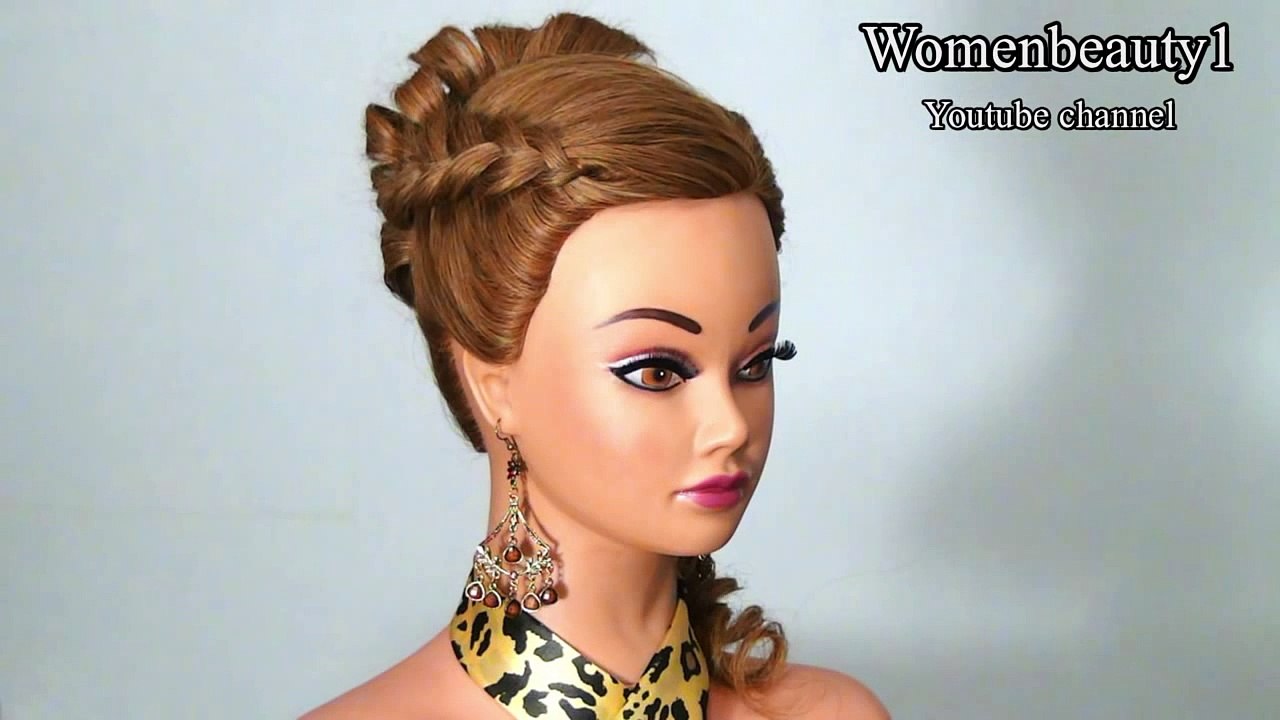 Прическа на длинные волосы. Hairstyle for long hair (3)