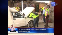 Se ejecutaron operativos contra robo de autos
