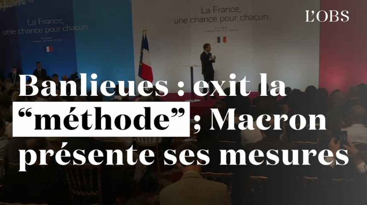 Banlieues : exit la "méthode", Macron présente ses mesures