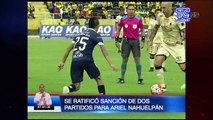 Se ratificó sanción de dos partidos para Ariel Nahuelpan