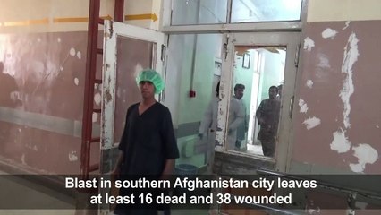 At least 16 killed by blast in southern Afghan city