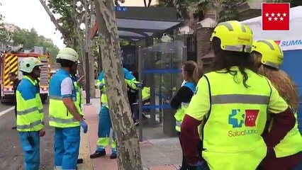 Así están los alrededores del edificio parcialmente derrumbado en la calle General Martínez Campos Madrid