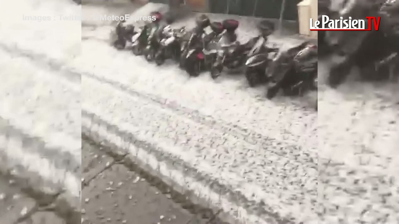 Orages de grêle à Paris : de nombreuses rues inondées dans le nord