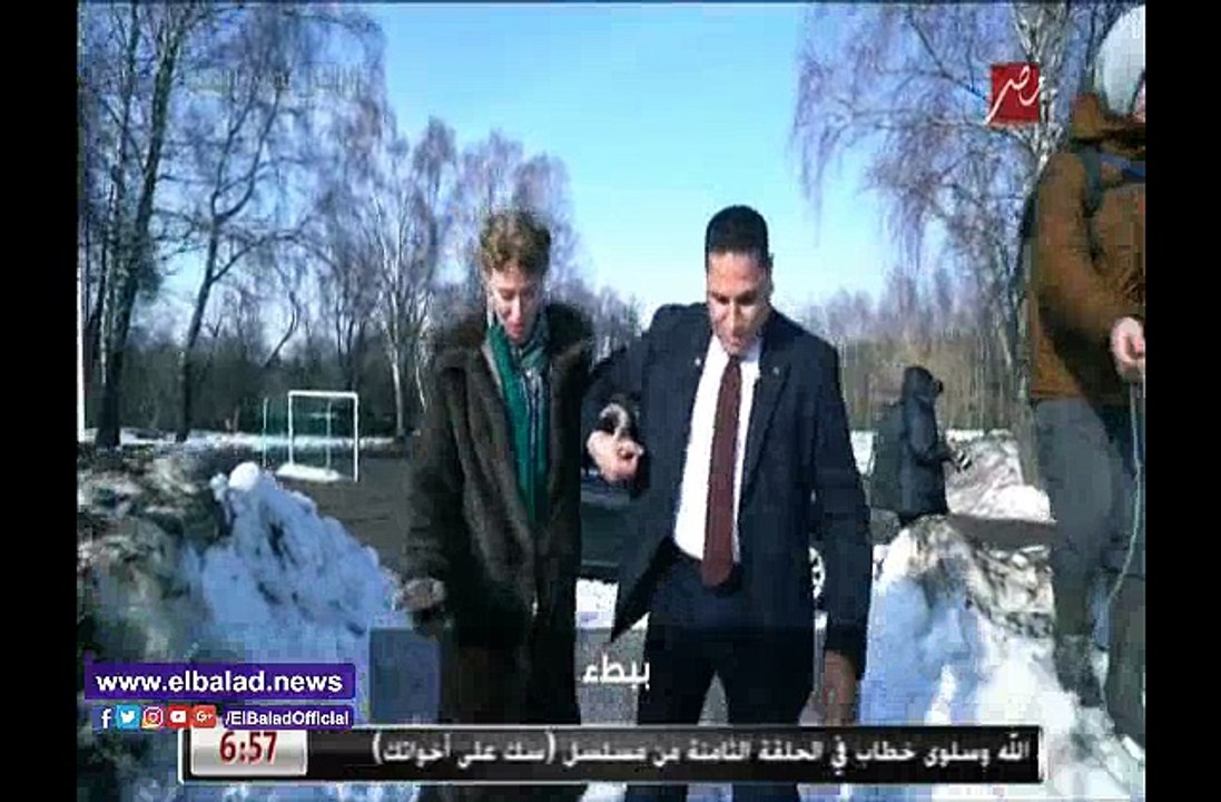 لحظة انقلاب عربة عبد الناصر زيدان في «رامز تحت الصفر»