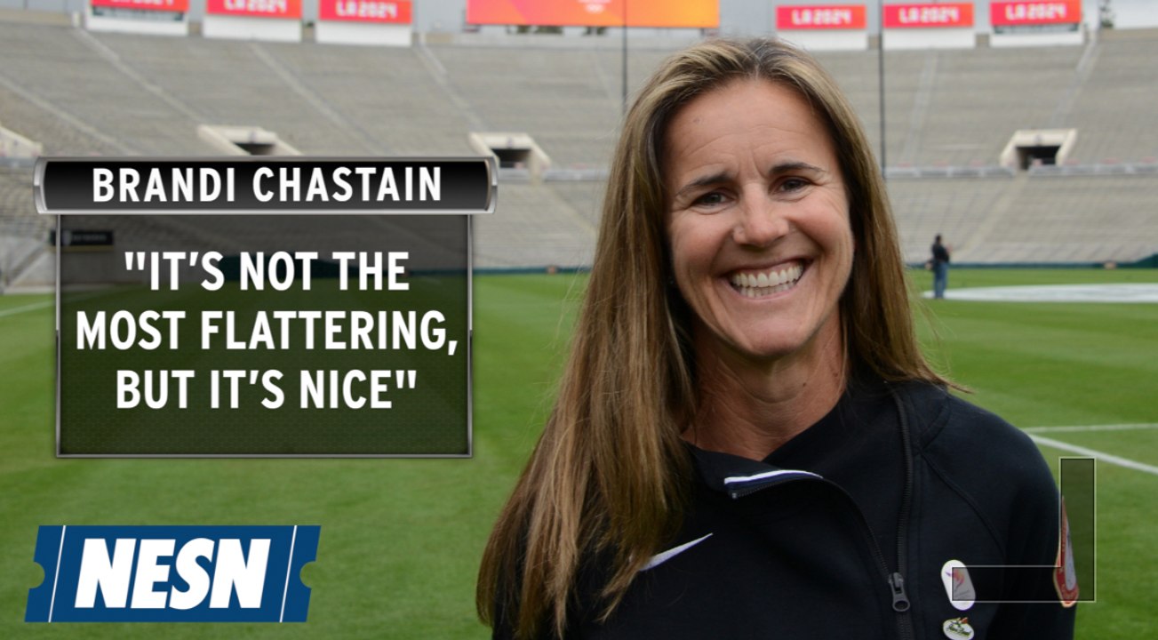 Brandi Chastain's plaque for the BASHOF doesn't quite look like Brandi Chastain