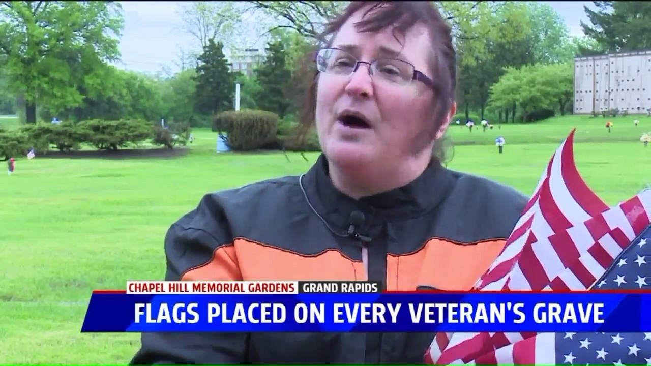 Volunteers Place Flags at Every Veteran Burial Sites in West Michigan