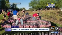 Volunteers plant 10,000 flags ahead of Memorial Day