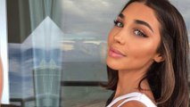 Chantel Jeffries sends temperatures soaring as she flashes cleavage in playful bikini
