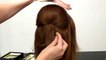 Прическа на средние и длинные волосы. Elegant hairstyle for long hair (2)