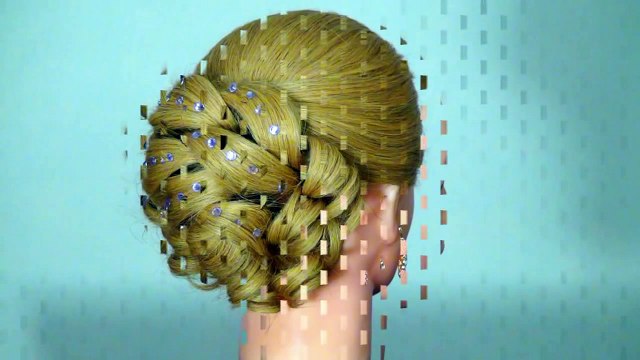 Прическа для длинных волос на Новый Год! Hairstyle for New Year (2) (2)