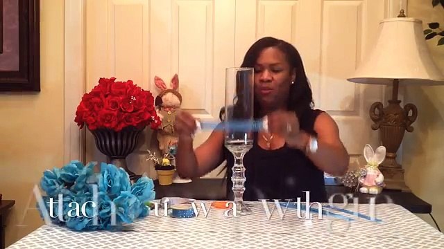 DIY -DOLLAR TREE - SPRING BLING CENTERPIECES