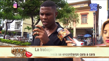 La trabajadora sexual y el futbolista Marlon de Jesús se encontraron cara a cara