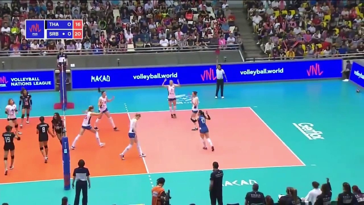 Thailand v Serbia — Full Highlights | 2018 Volleyball Nations League Women's