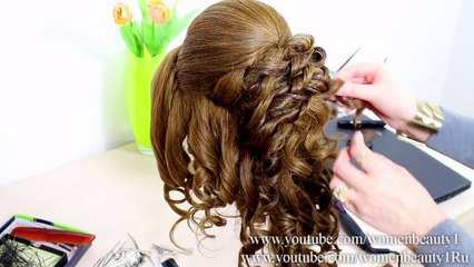 Beautiful Prom & Wedding Hairstyle For Long Hair Tutorial (2)