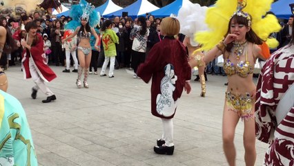 4K サンバのお姉さん綺麗☆ 上野 文化の杜 アーツフェスタ春 (2)