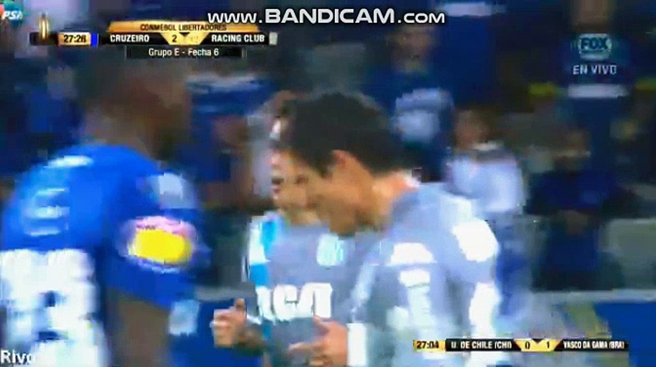 Ricardo Centurion Goal ~ Cruzeiro vs Racing Club 2-1