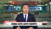 China to cut tariffs on imported cars, auto parts