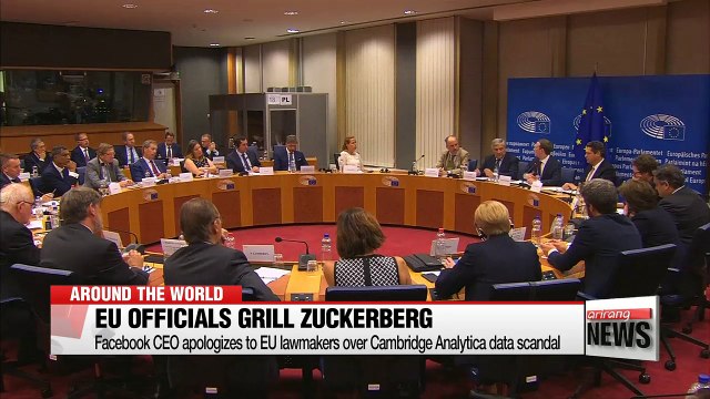 Facebook CEO apologizes to EU lawmakers over Cambridge Analytica data scandal