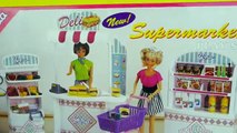 سوبر ماركت باربي تسوق الأنسة فلة ألعاب بنات - Fulla and Barbie Super Market toy