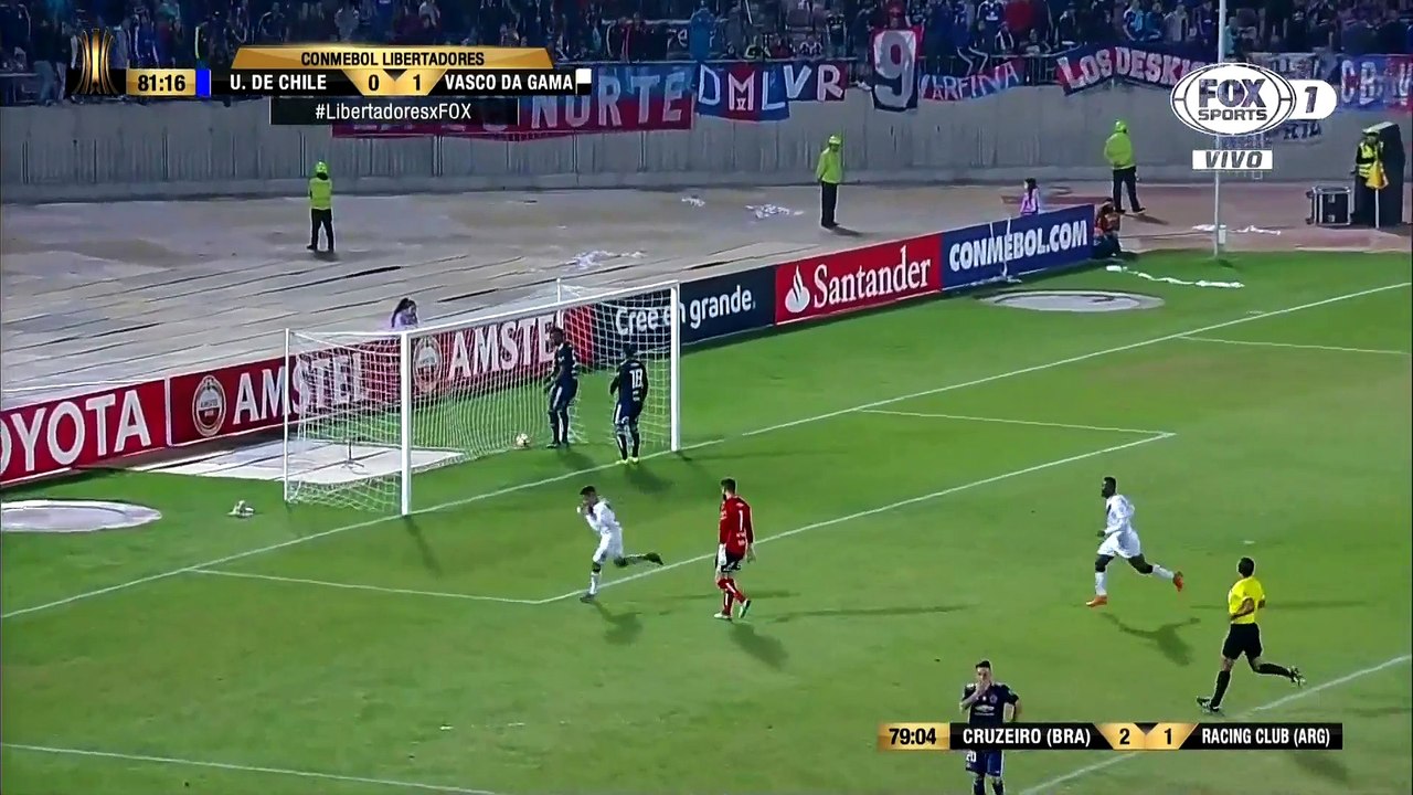 GOL Yago Pikachu - Universidad de Chile 0-2 Vasco Da Gama | Copa Libertadores
