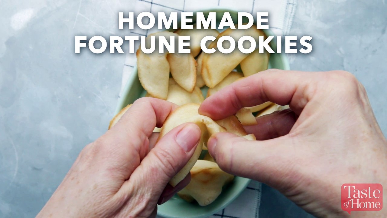 Homemade Fortune Cookies