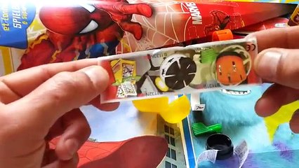 Surprise Eggs Toto Nestlé, Spiderman Surprise Pocket Unwrapping